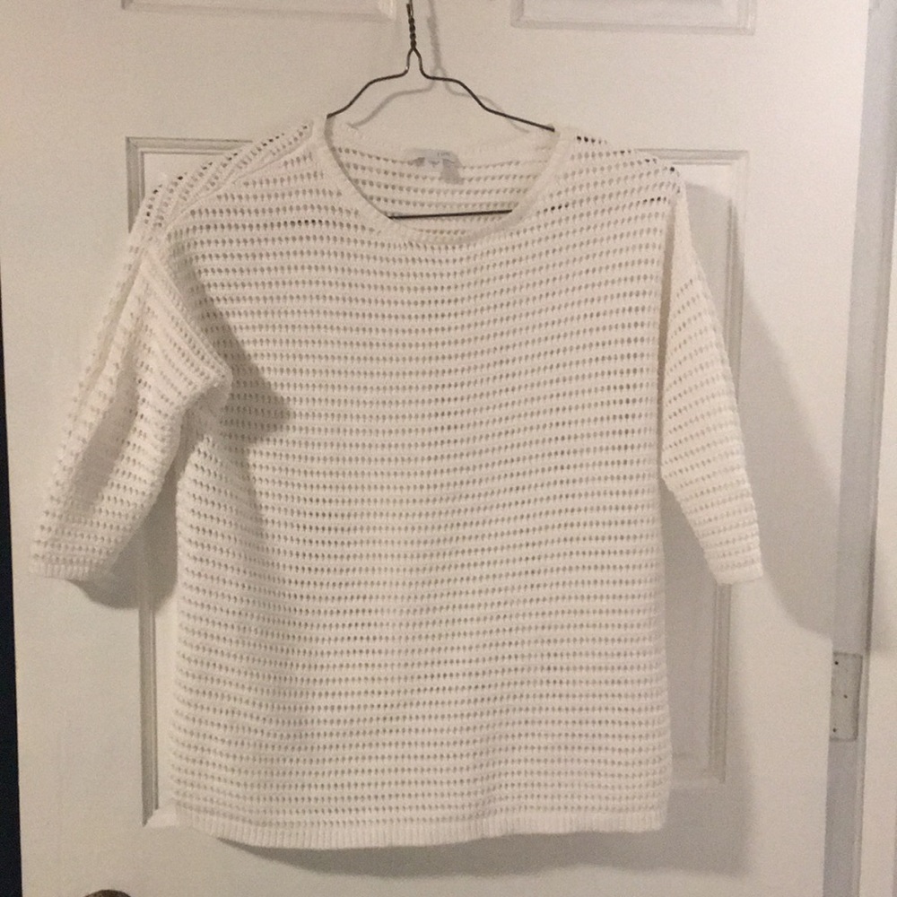 Pure white sweater